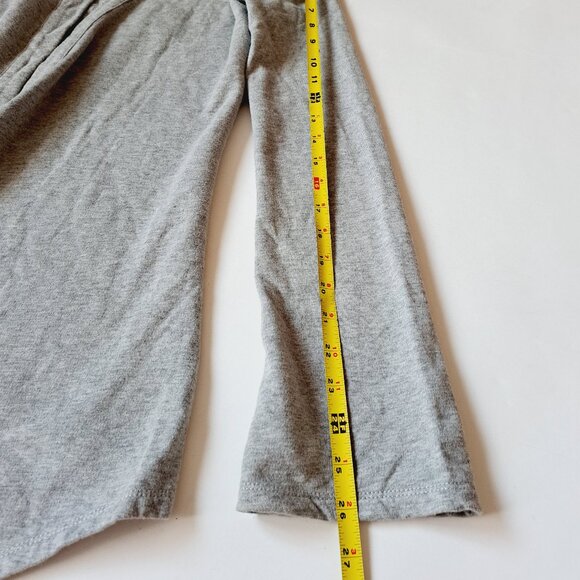 Twisted Heart Women's Grey Cardigan Sweater with Fleur de Lis Size S - Picture 12 of 15